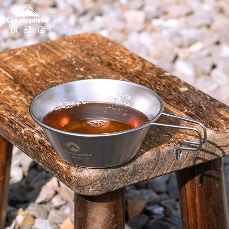Kmand Stainless Steel Stackable Multi-Purpose Cup/Bowl for Coffee, Tea, and Drinks - Direct Heat Compatible