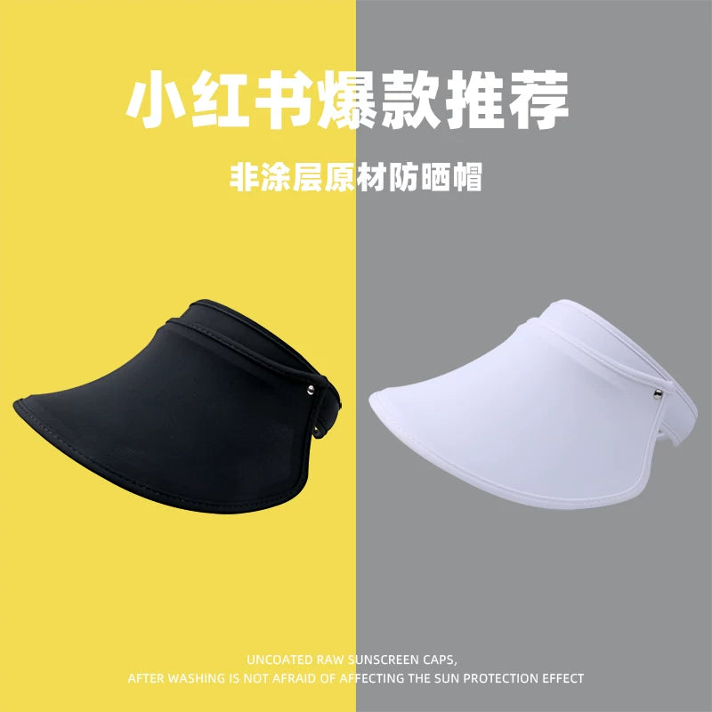 Women's UV Protection Sun Visor Hat with Wide Brim, Headband Style
