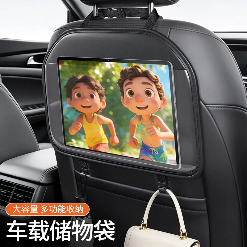 Car Seat Back Organizer with Tablet Holder and Storage Pockets