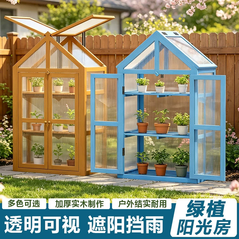 Outdoor Garden Greenhouse for Plants - Sunshade, Rainproof, Frost-proof, Windproof, and Insulation