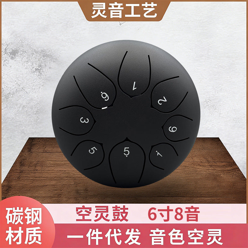 6-inch 8-Note Steel Tongue Drum for Meditation and Relaxation