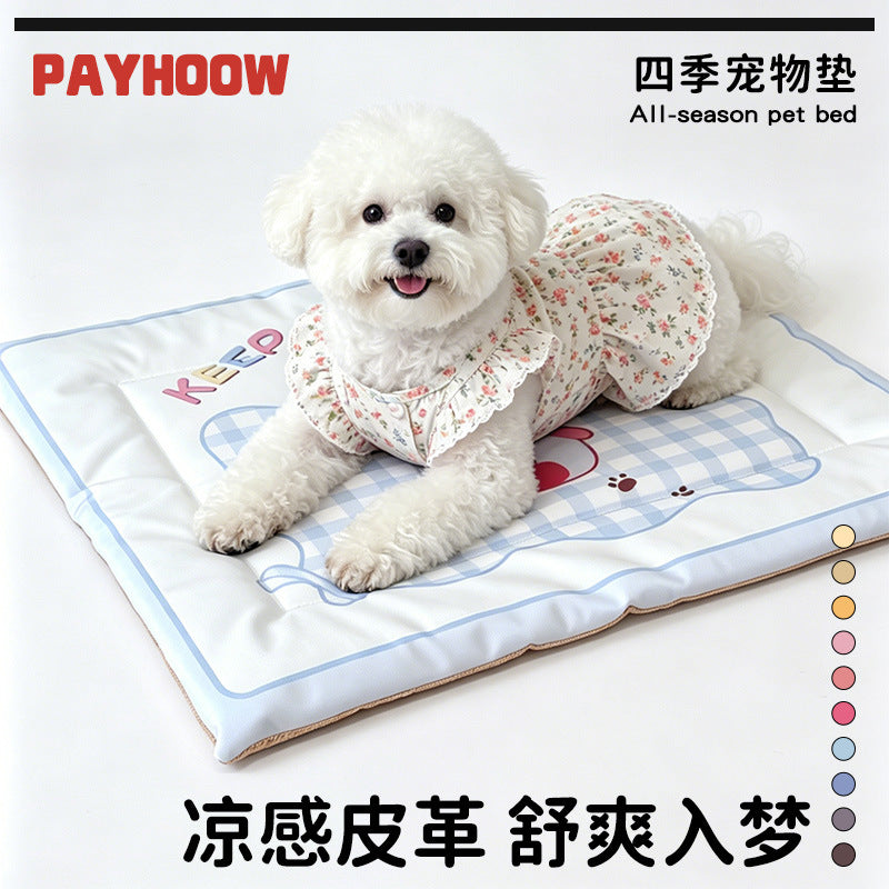 Pet Cooling Mat Waterproof Scratch-Resistant Dog Cat Bed for All Seasons
