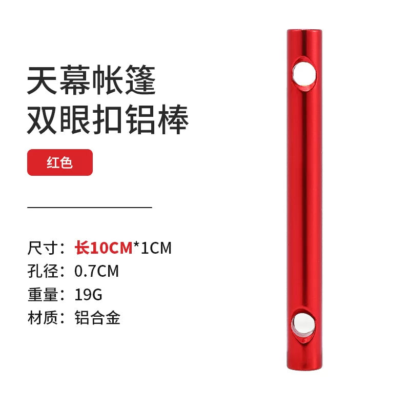 Aluminum Alloy Tent Guy Line Adjuster and Stake Kit for Outdoor Camping