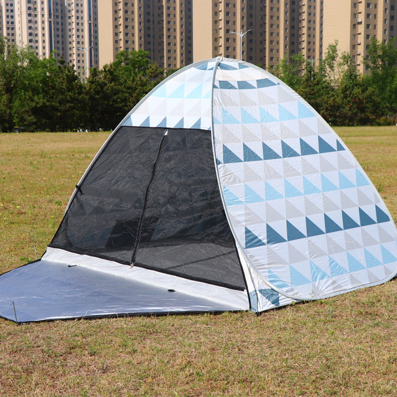 Automatic Pop-Up Beach Tent for Camping and Outdoor Activities, UV Protection, Waterproof