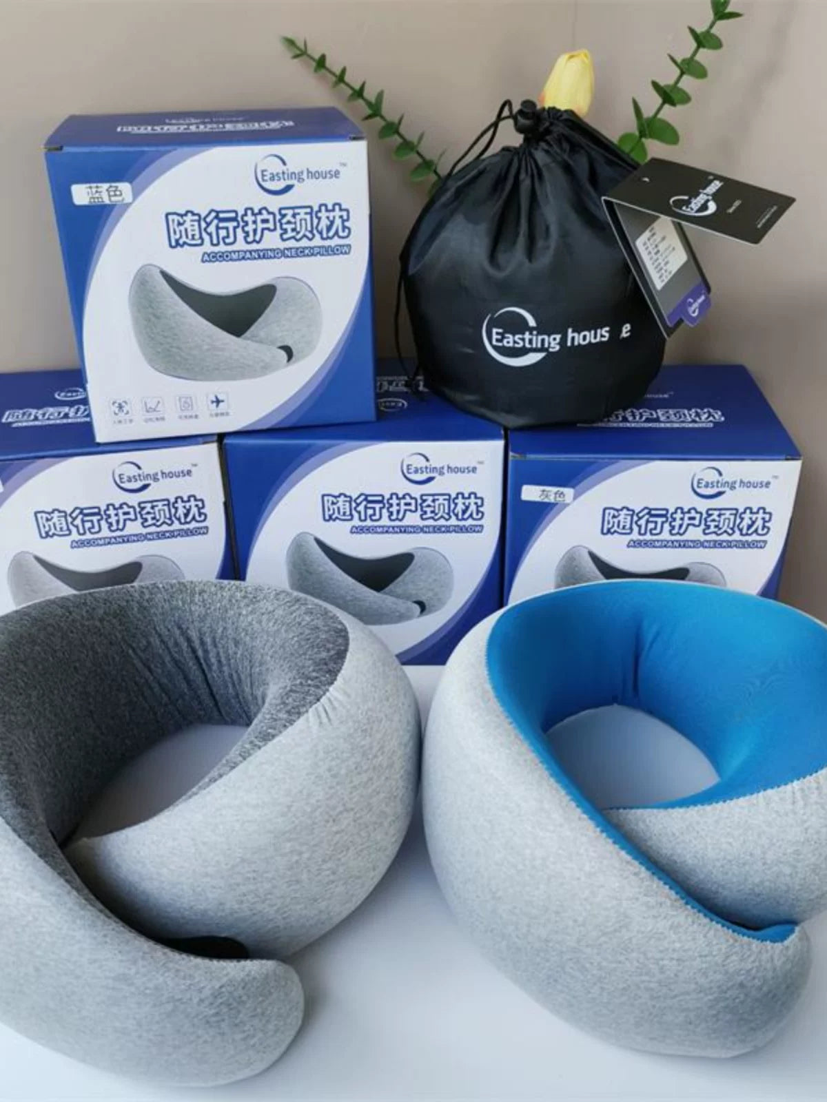 360-Degree Neck Support Travel Pillow for Office Naps and Rest