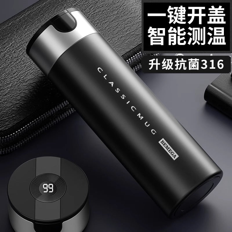 Bemega Smart 316 Stainless Steel Tea Infuser Thermos Mug with Ceramic Liner for Car and Travel