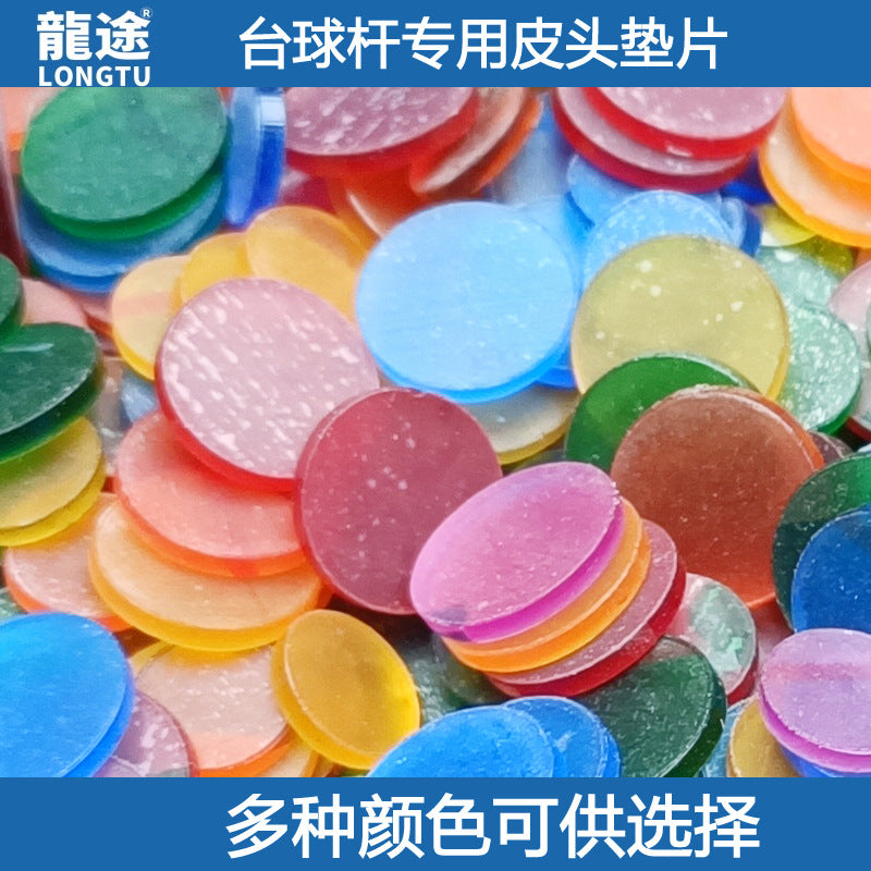 Billiard Cue Stick Transparent Tip Shims for Pool Cue Repair and Protection