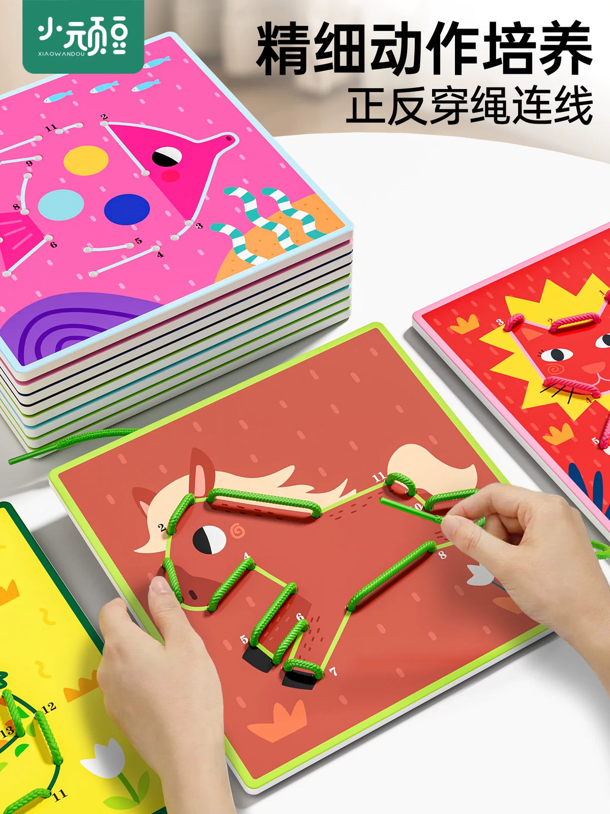 Montessori Educational Busy Board for Fine Motor Skills and Hand-Eye Coordination Training