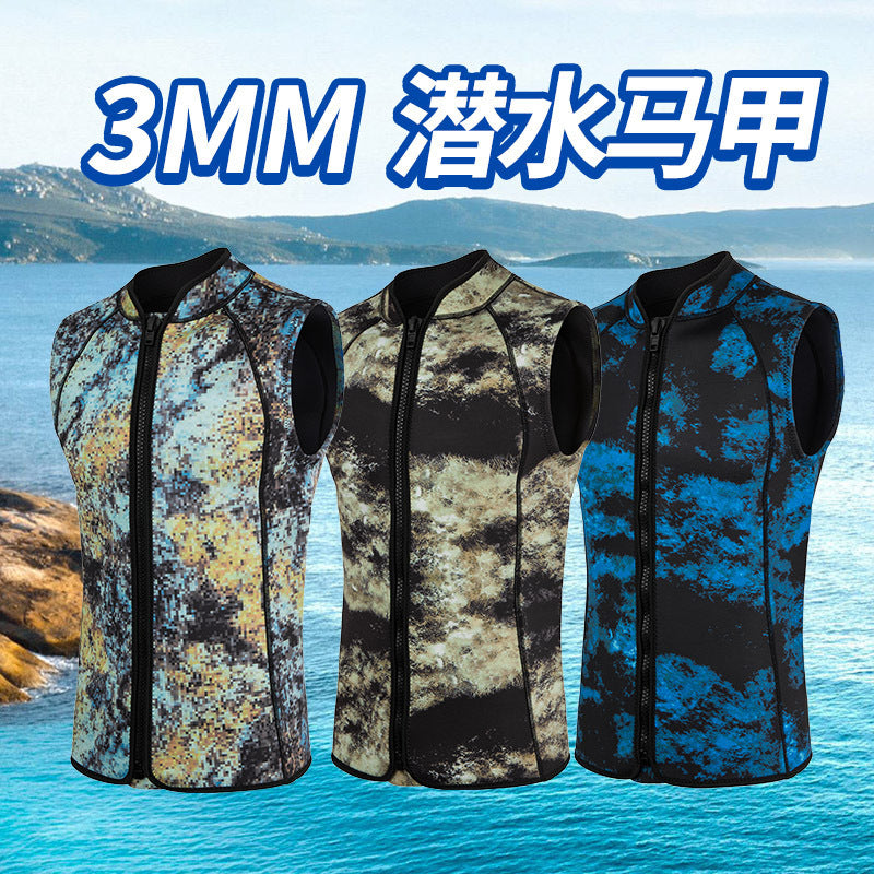 3mm Neoprene Wetsuit Vest for Swimming, Diving, Surfing, and Watersports