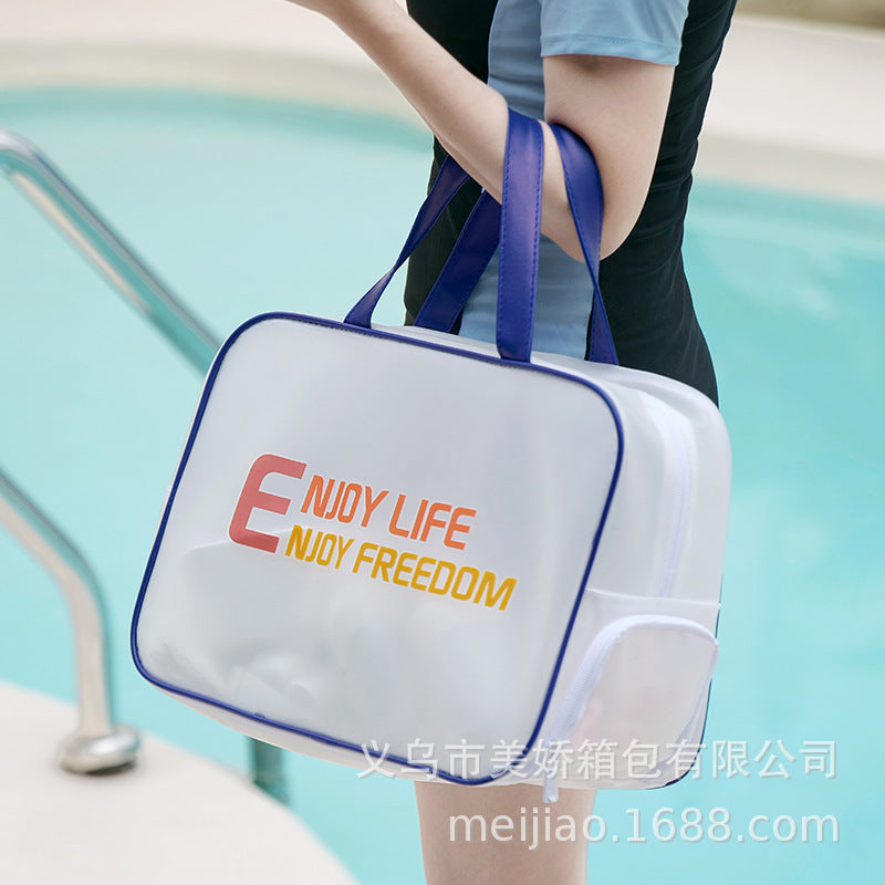 Thickened Waterproof Dry Wet Separation Swim Bag with Shoe Compartment
