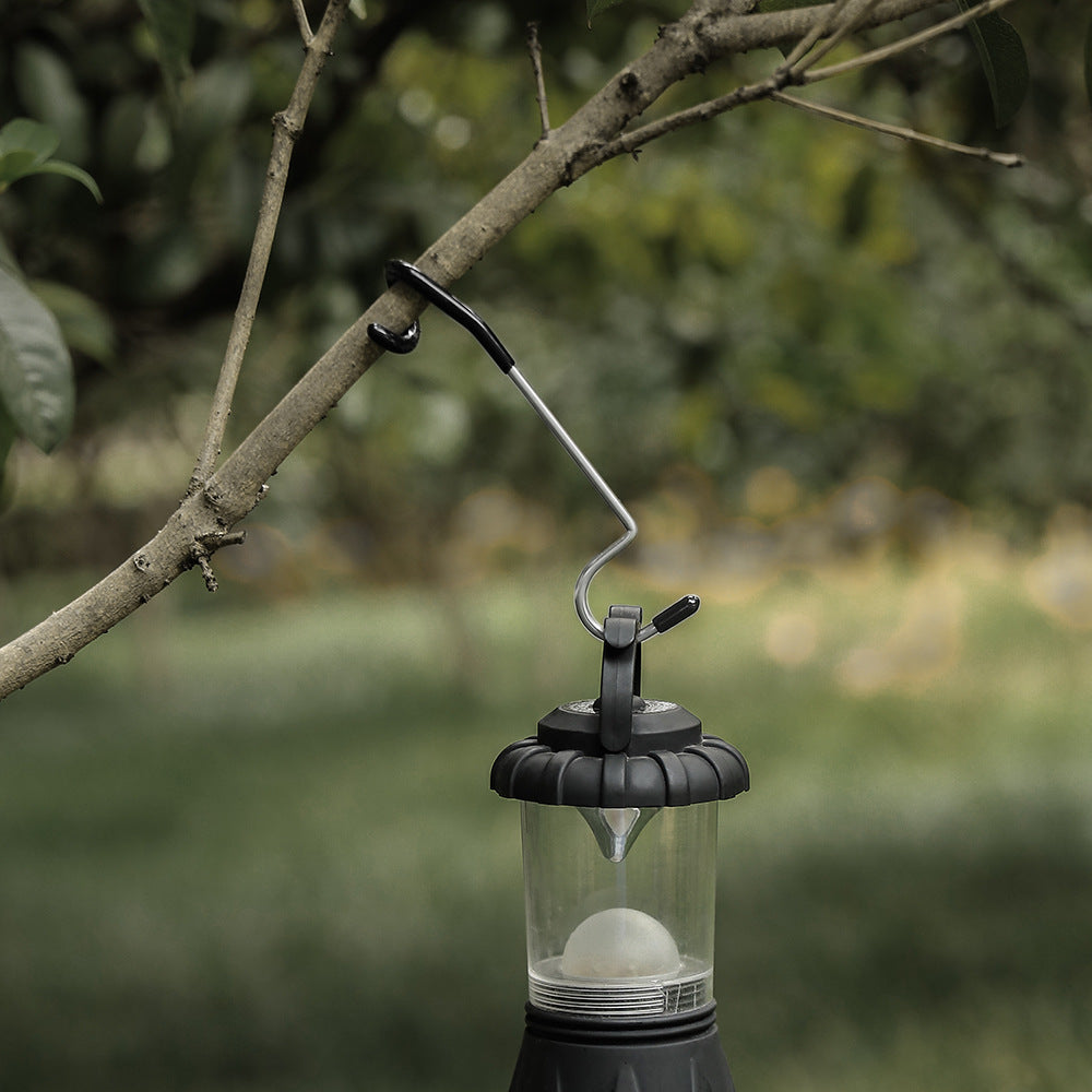 Outdoor Camping Lantern Pole Hook Multifunctional Non-slip S-Hook Stainless Steel Pig Tail Storage Hook