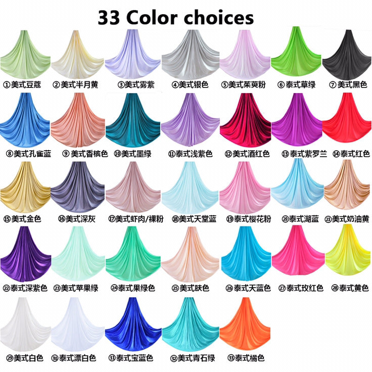 Aerial Yoga Hammock Set with Mounting Hardware and Straps for Home Use