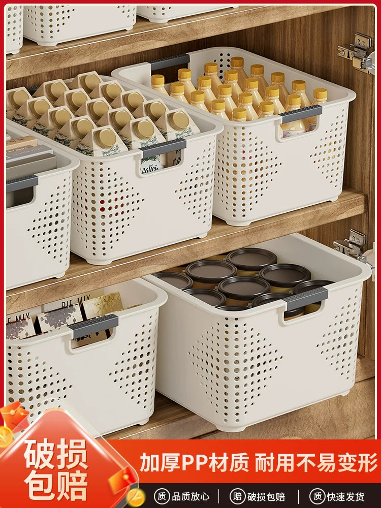 Plastic Storage Bins for Snacks, Toys, and Household Organization