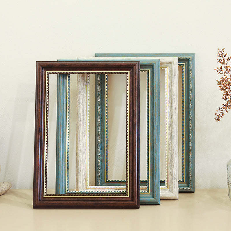 Vintage Baroque Picture Frame for Wall Art, Oil Paintings, Posters, and Sketches - Customizable Sizes