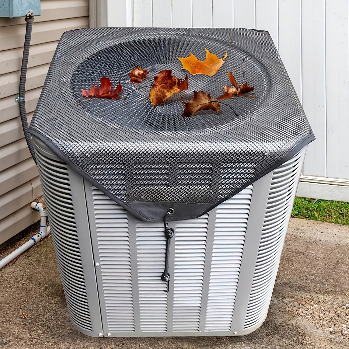 Resin Mesh Air Conditioner Cover Outdoor Unit Dustproof Protective Cover