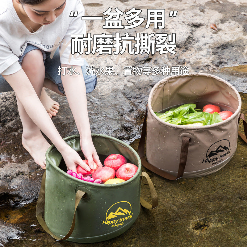 Portable Folding Water Bucket for Outdoor Camping Fishing and Hiking