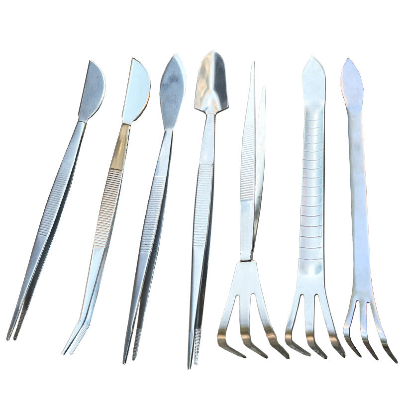 Stainless Steel Bonsai Tool Set for Soil Loosening and Fertilizing