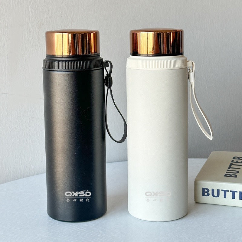 Premium Men's Business Vacuum Insulated Water Bottle for Outdoor Camping & Survival, Portable Thermos Mug, Reunion Gift