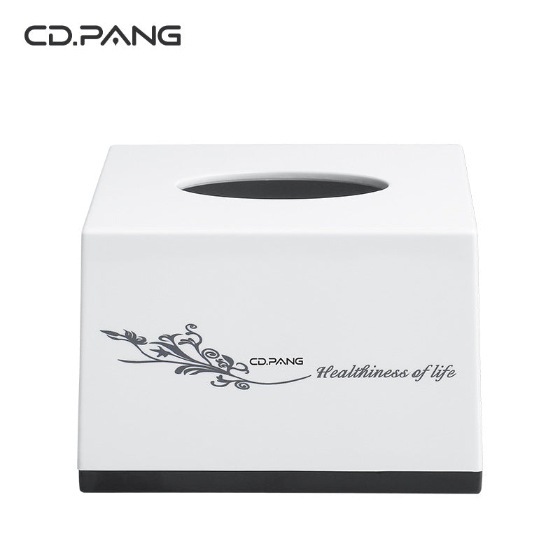Desktop Tissue Box for Living Room Dining Table Hotel Commercial Use, Multifunctional with Toothpick Holder