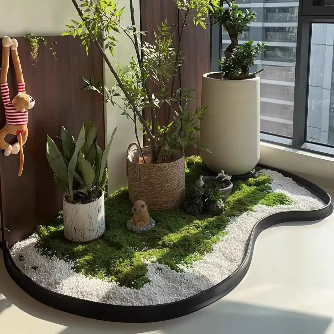 Flexible Garden Edging Stone Border for Landscaping and Plant Beds