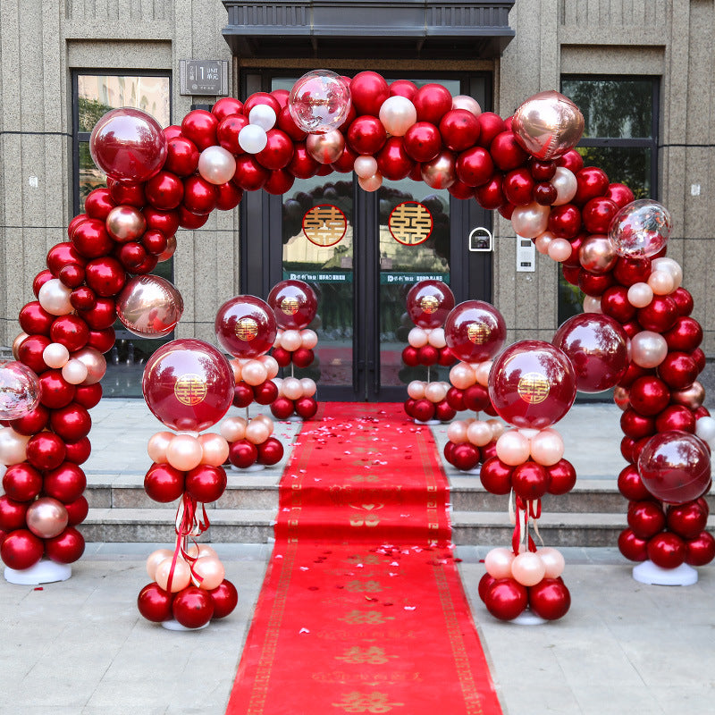 Wedding Balloon Arch Kit with Stand for Outdoor & Indoor Decorations