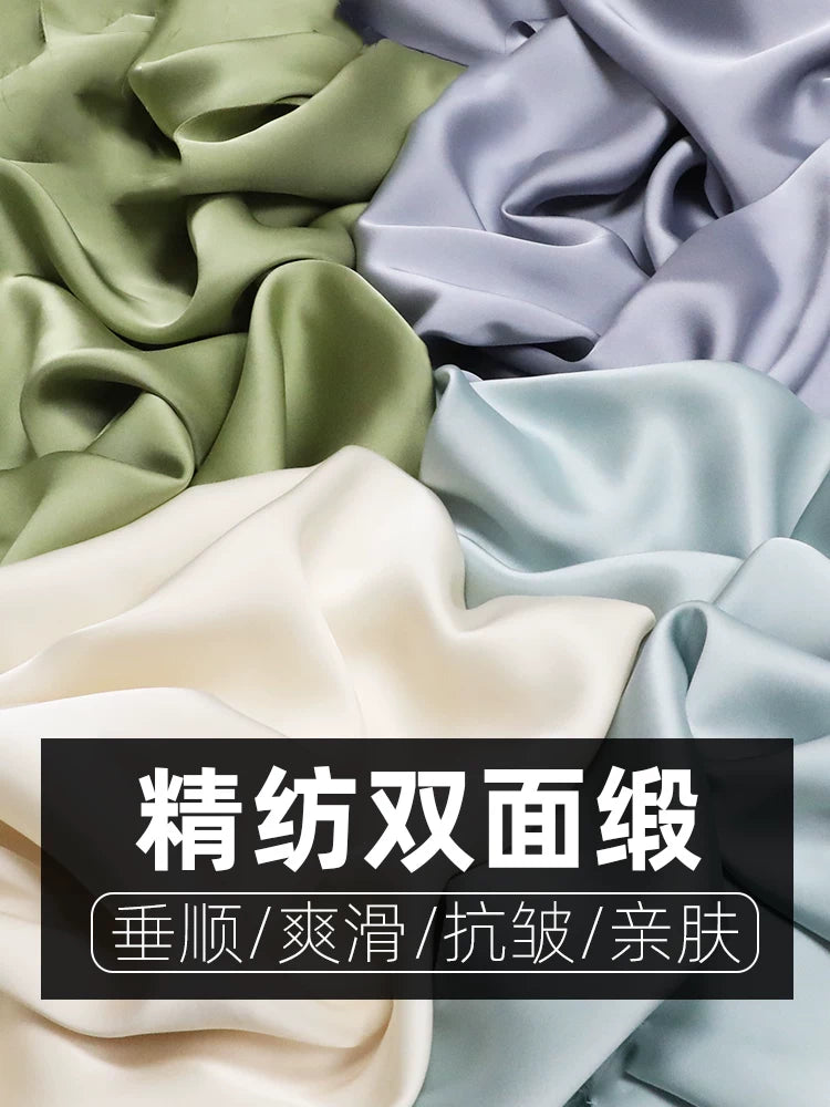 Fine Spun Double-Sided Imitation Acetate Silk Fabric for Dresses and Linings