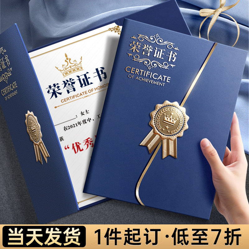 Premium A4 Certificate Holder for Awards, Diplomas, and Training Documents