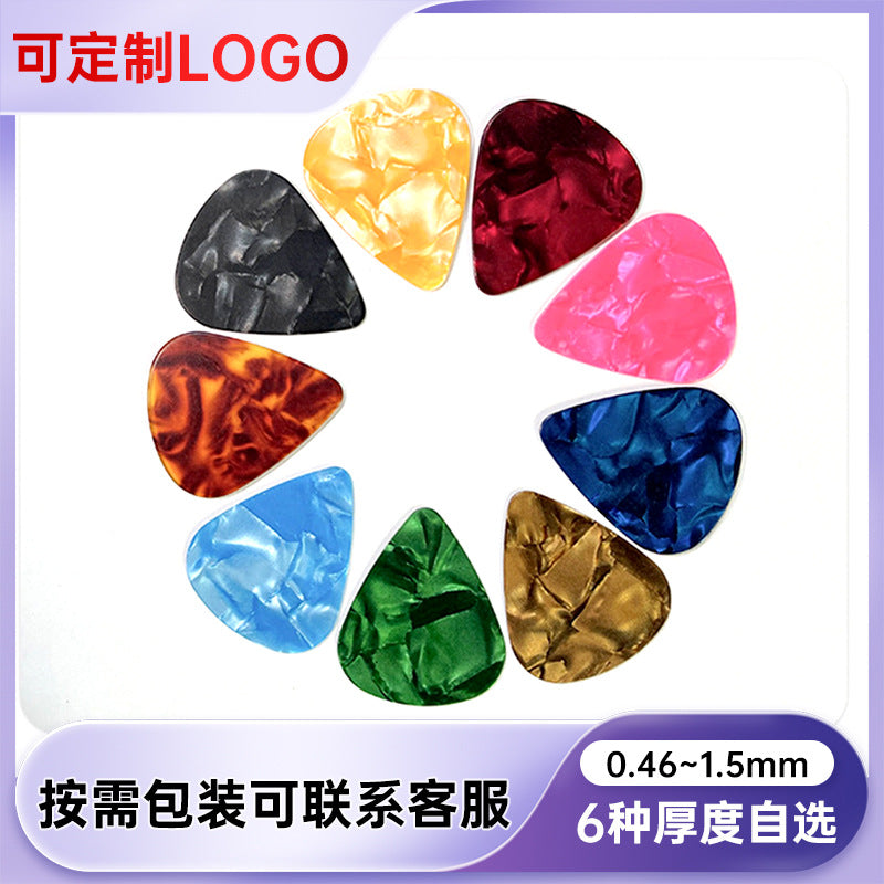 Celluloid & Metal Guitar Picks for Acoustic, Electric, and Bass Guitars