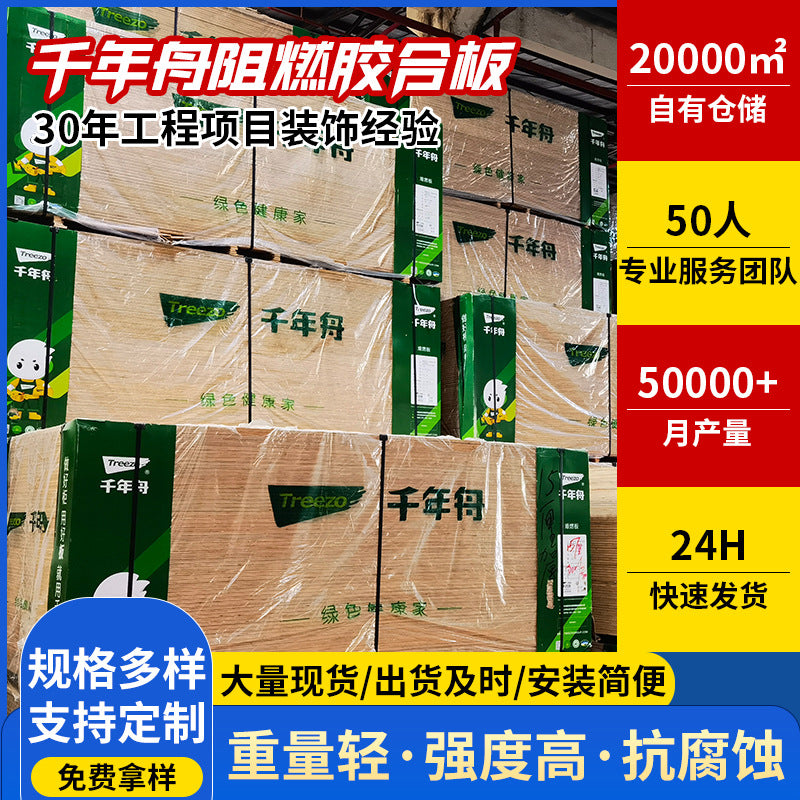 Fire-Retardant Plywood B1 Grade Flame Resistant Board for Construction and Decoration