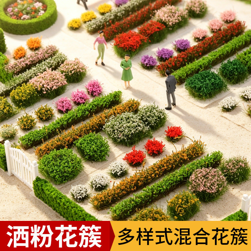 Miniature Static Grass Tufts for Dioramas and Model Scenery, Mixed Styles