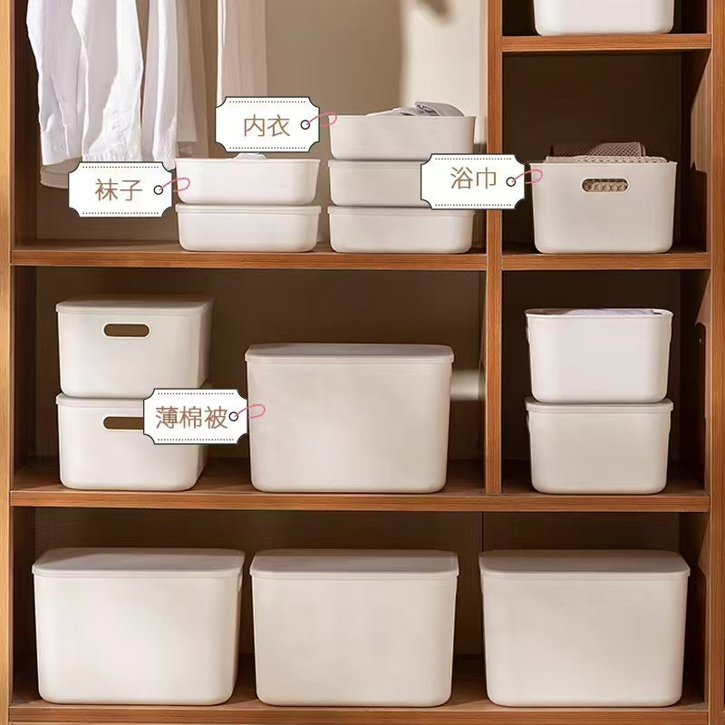 Minimalist Storage Bins for Bathroom, Desk, and Wardrobe Organization