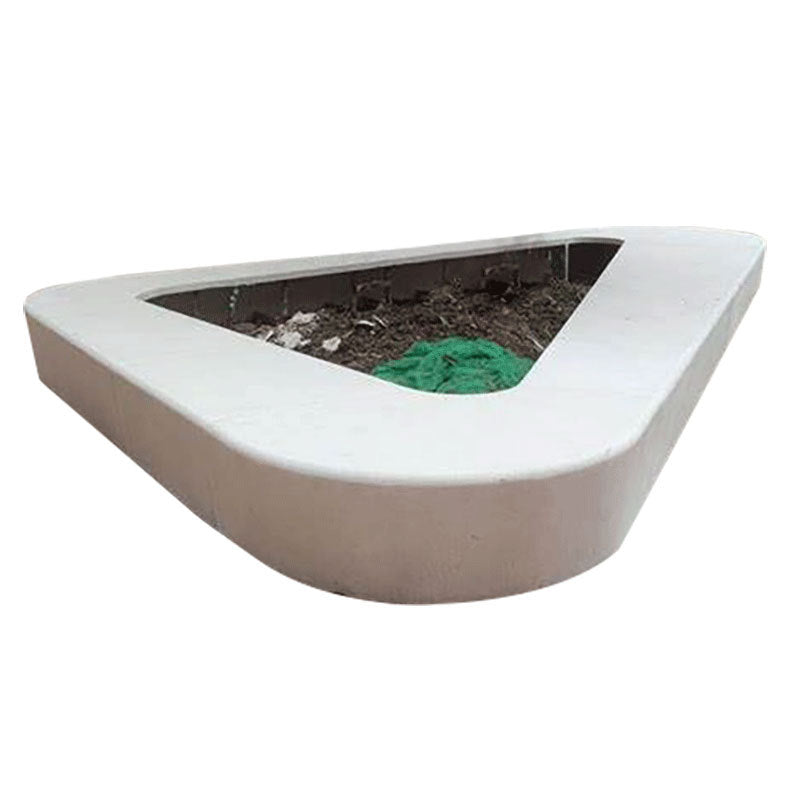 UHPC Terrazzo Concrete Outdoor Stool Prefabricated Art Concrete Bench