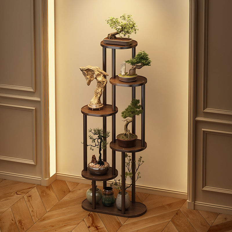 Solid Wood Multi-Tiered Plant Stand Indoor Floor-Standing Flower Pot Rack
