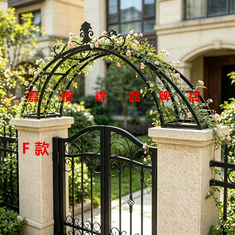 Stainless Steel Garden Arch Trellis for Climbing Plants, Villa Entrance Decor