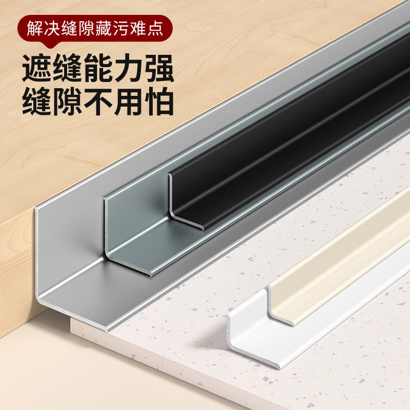 Aluminum Alloy Wall Corner Protector L-Shaped Tile Edge Trim for Living Room