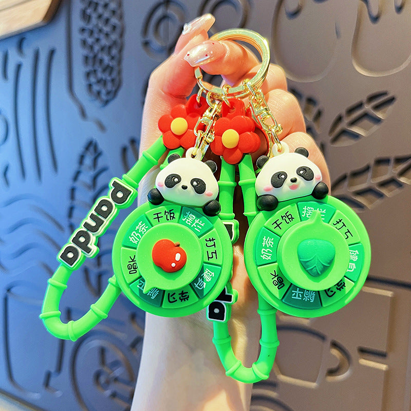 Lucky Panda Spinner Keychain for Bags and Gifts