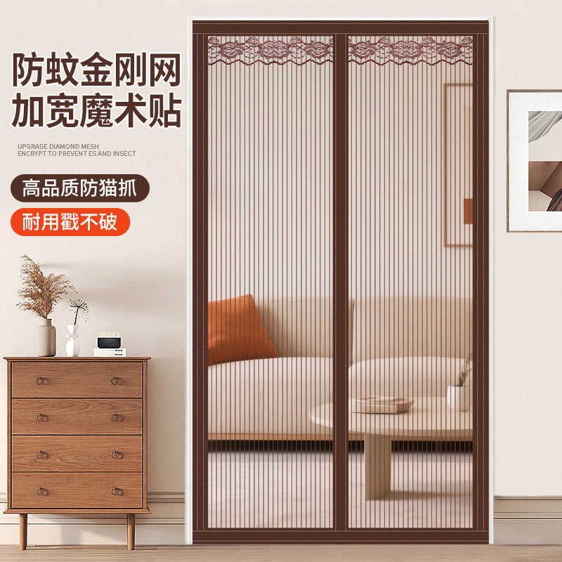 Magnetic Screen Door Curtain for Balcony Bedroom, Punch-Free Insect Net