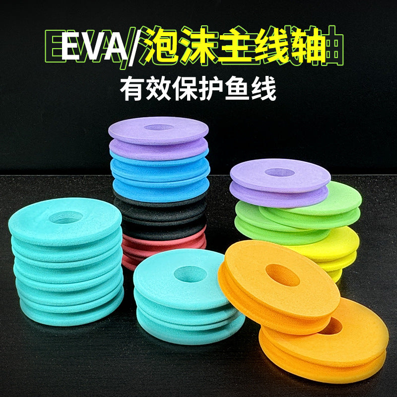 EVA Foam Fishing Line Spools with Hole, Hardened Winding Boards for Main Line Storage, 100-Pack