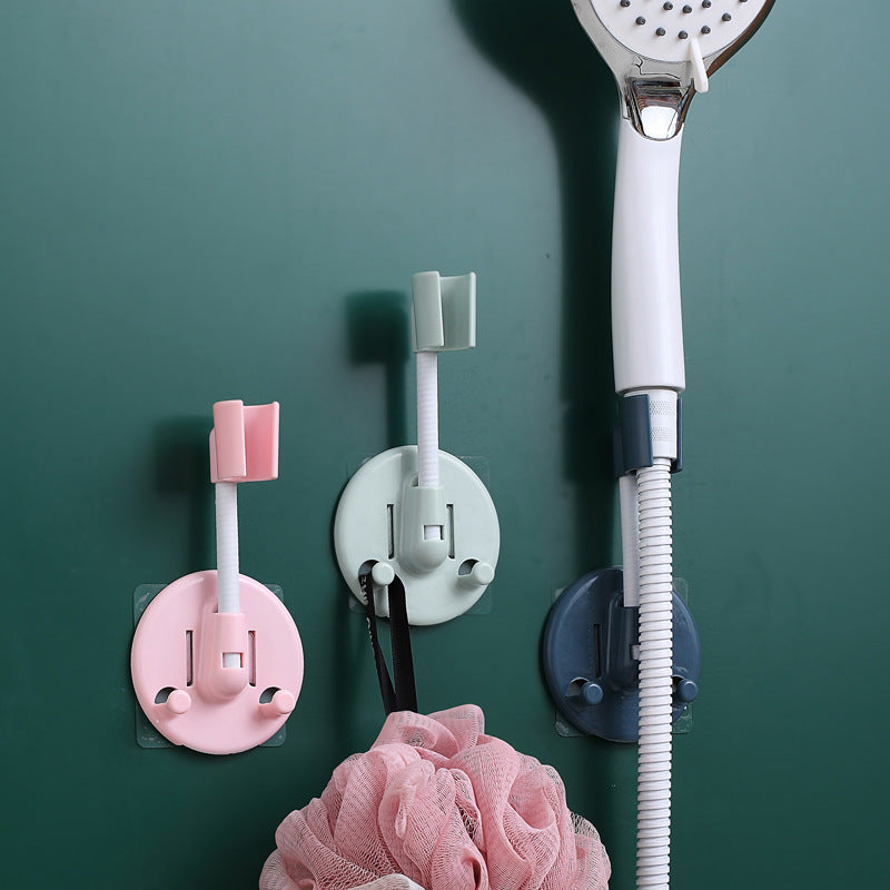 Adjustable Suction Cup Shower Head Holder, No-Drill Wall Mount Bracket for Bathroom