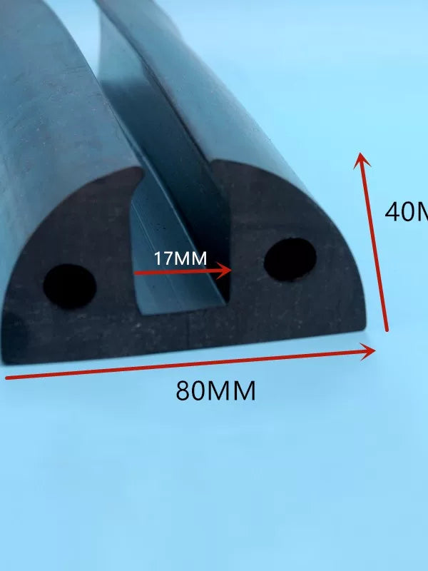 U-Shaped Rubber Boat Fender Strip for Docks and Marine Vessels