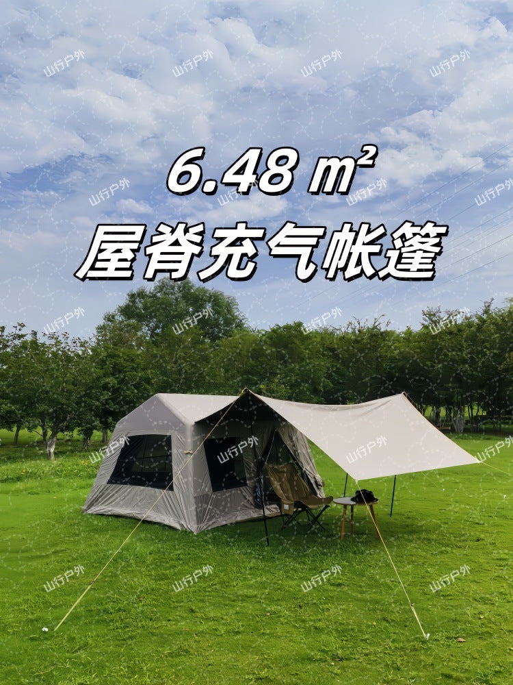 Outdoor Inflatable Blackout Tent 2-in-1 Shelter for Overnight Camping