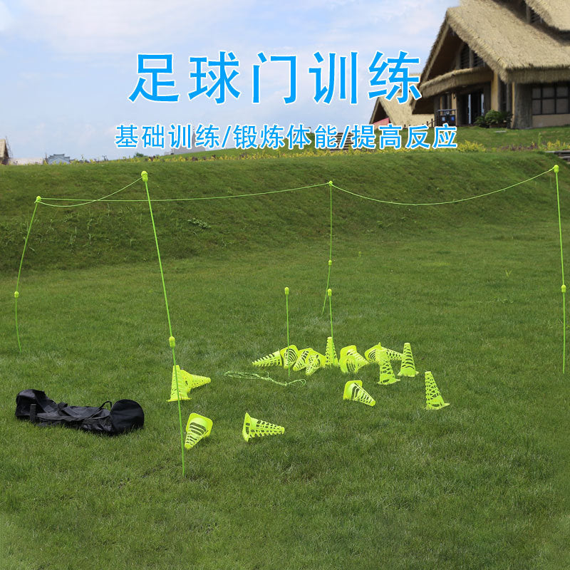 New Soccer Training Cone Set with Holes, Football Training Poles, Hurdles, and Obstacle Course Equipment