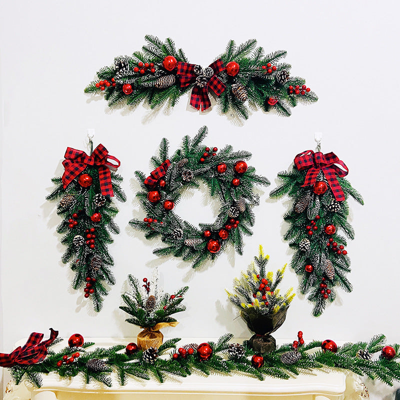 Christmas Wreath and Hanging Decor for Holiday Decoration