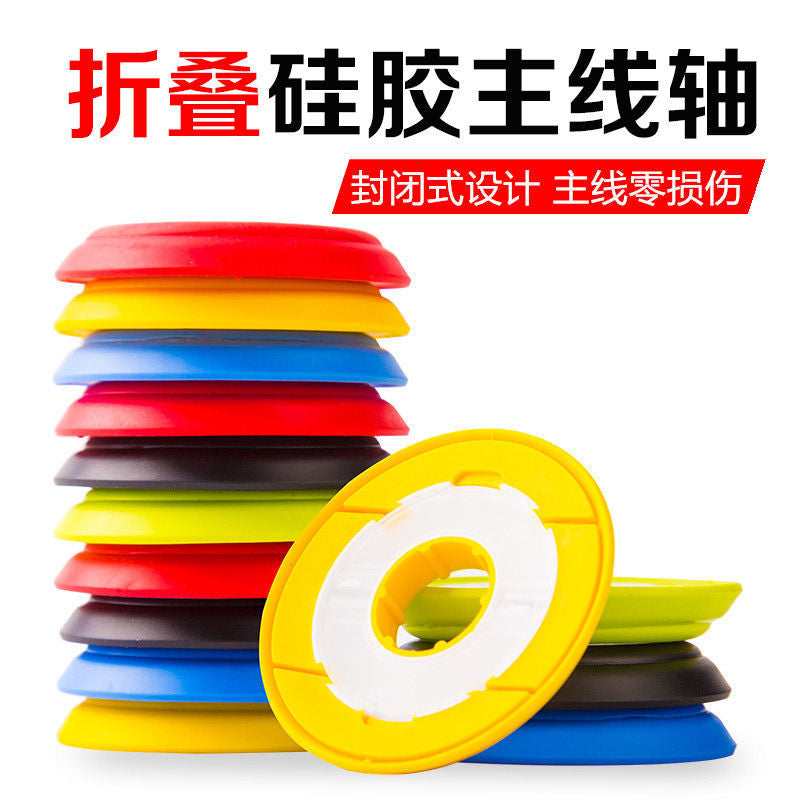 Foldable Silicone Fishing Line Spool Large Bulk Storage Line Winder Fishing Line Holder