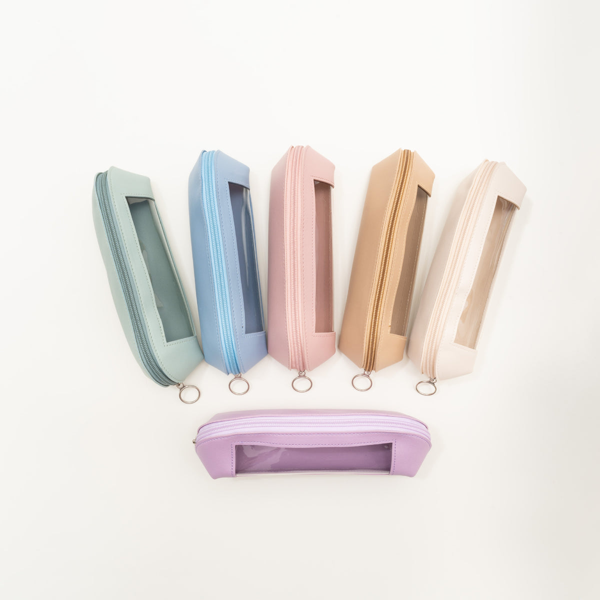 2025 New PU Large Capacity Transparent Pencil Case for Students