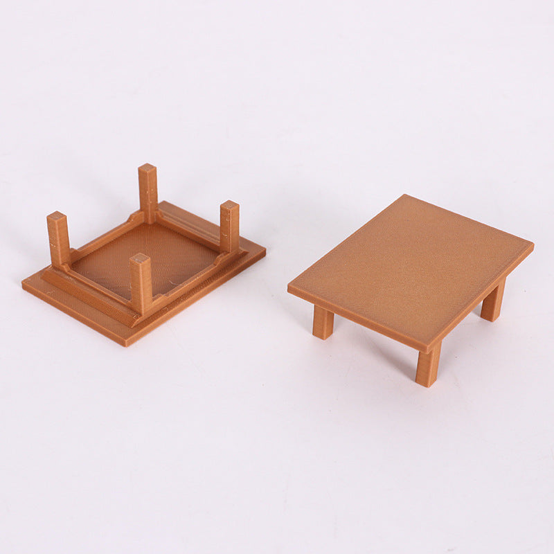 Dollhouse Miniature Tatami Coffee Table BJD Japanese Style Low Table Model