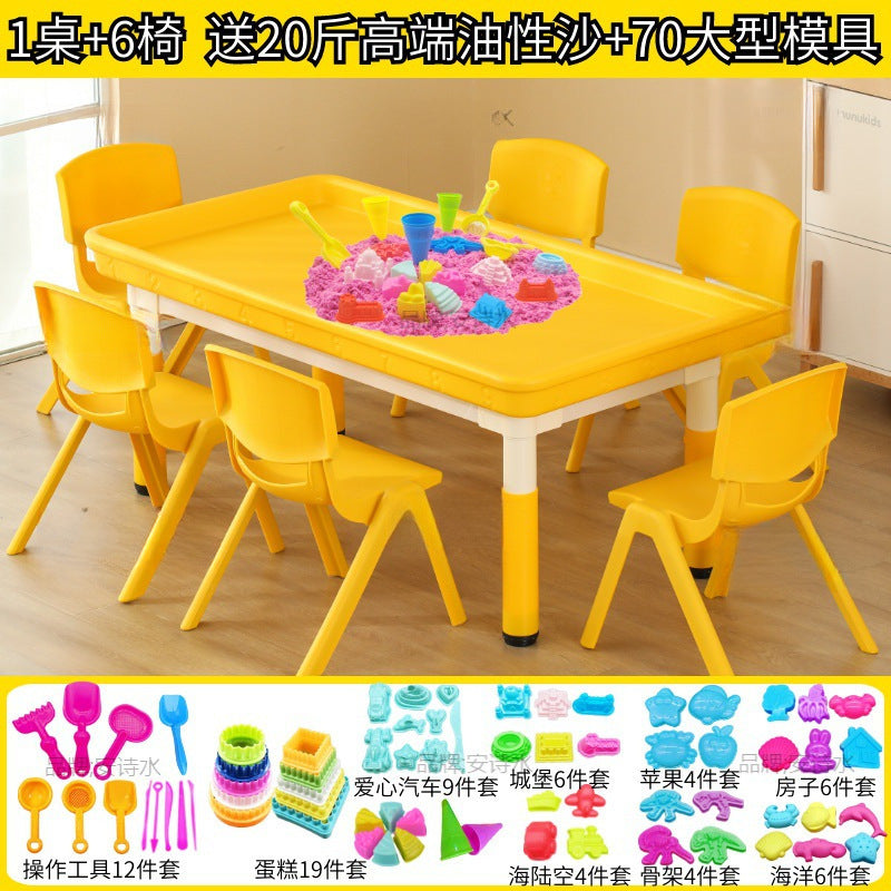 Foldable Sand and Water Play Table with Sand Molds for Kids, Indoor/Outdoor Activity Table