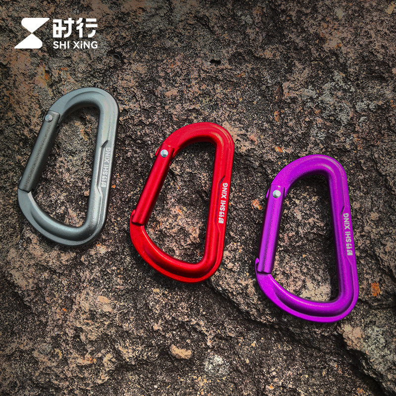 D-Ring Aluminum Alloy Carabiner Clip for Outdoor Backpacks and Keychains
