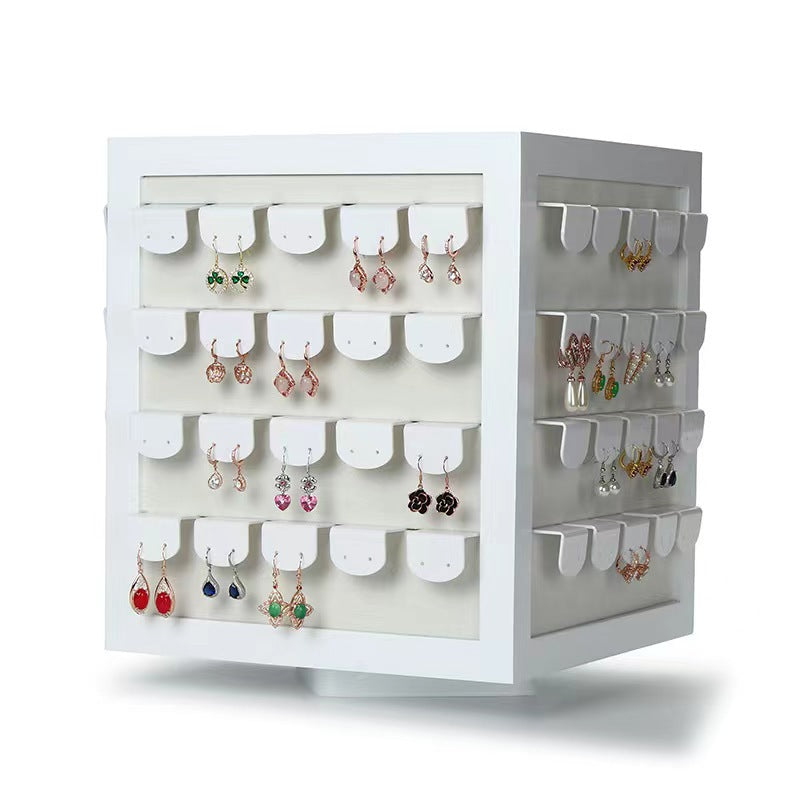 Rotating Jewelry Display Stand for Earrings Rings and Necklaces