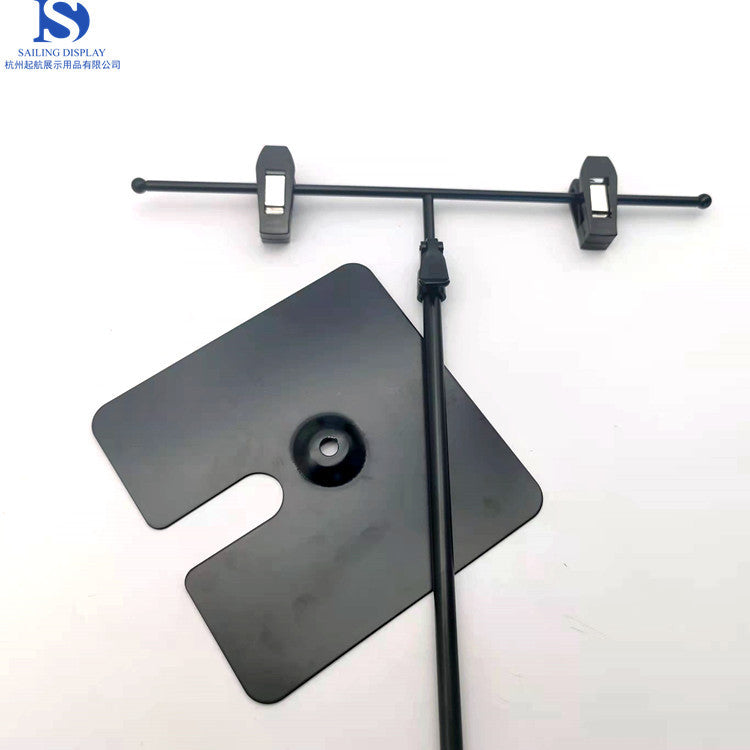 Adjustable Height T-Type Metal Countertop Sign Holder for Retail and Pharmacies